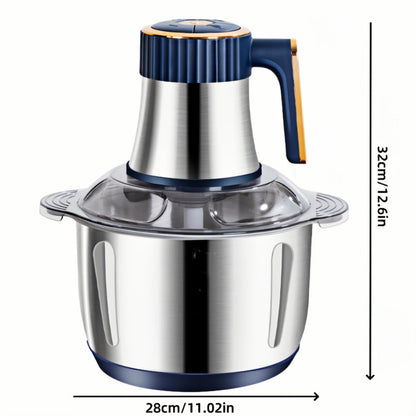 Electric Food Chopper & Processor 5L Stainless Steel - 40000 RPM Motor, 6 Bi-Level Blades, Meat Grinder & Vegetable Slicer for Kitchen