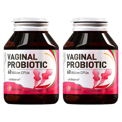Probiotics for Women 60 Billion CFU 30 Capsules for pH Balance, Yeast Balance, Vaginal Flora & Feminine Health with Cranberry Extract