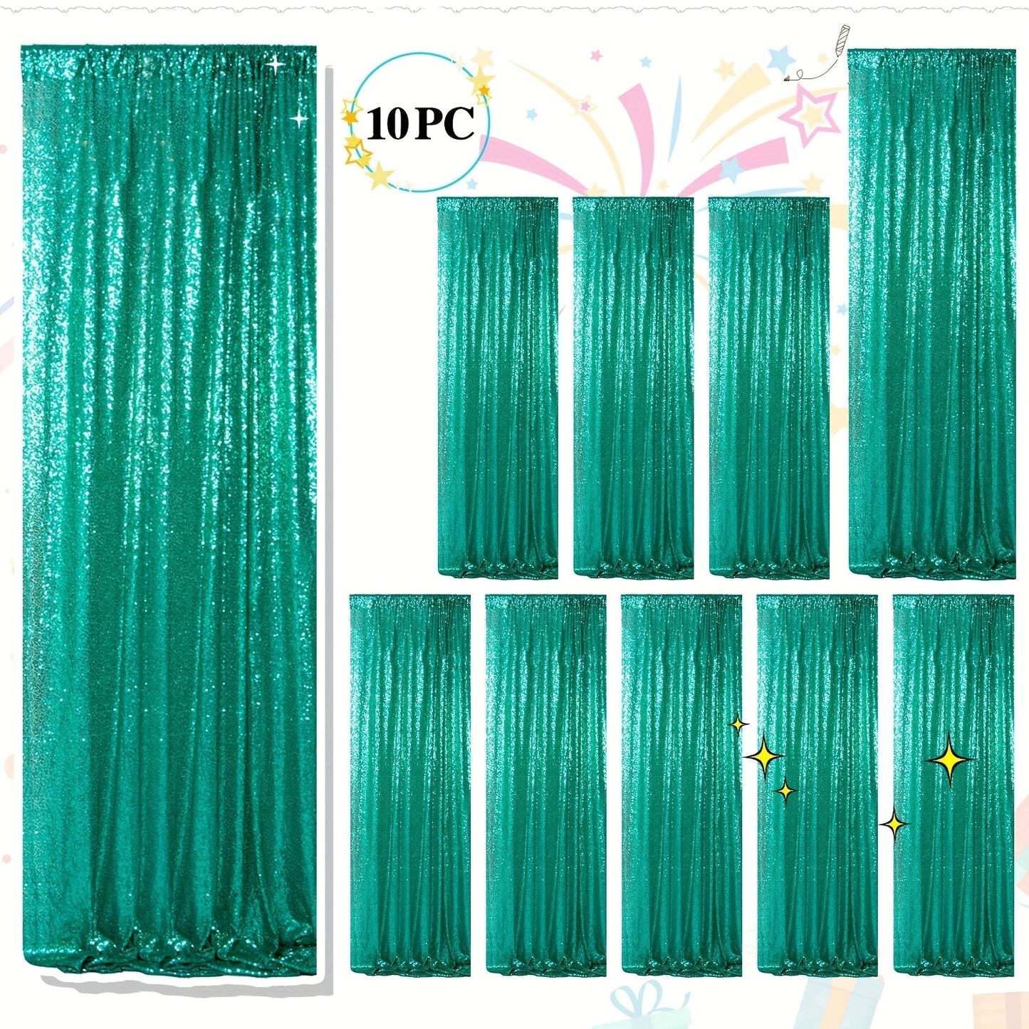 Sequin Backdrop Curtains 2FTx8FT Glitter Photography Background Panels for Party Wedding Birthday for an Everyday Personal Care Routine