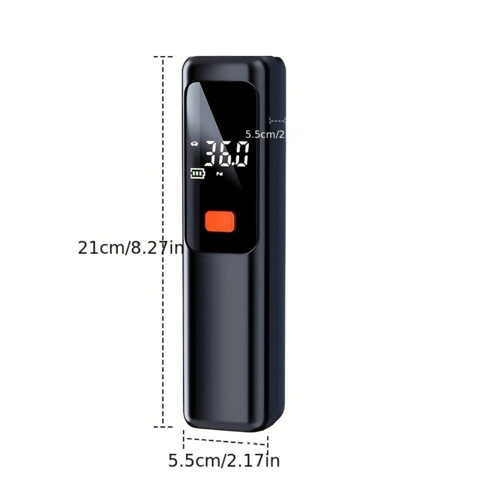Portable Tire Inflator Wireless Air Compressor with Digital LED Display Auto Pressure Detection USB-C Rechargeable for Car Bicycle