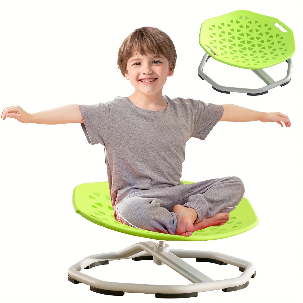 Sensory Spinning Chair for Kids with Autism & ADHD, Ages 3-18, Swivel Sit and Spin Chair to Improve Focus & Body Balance