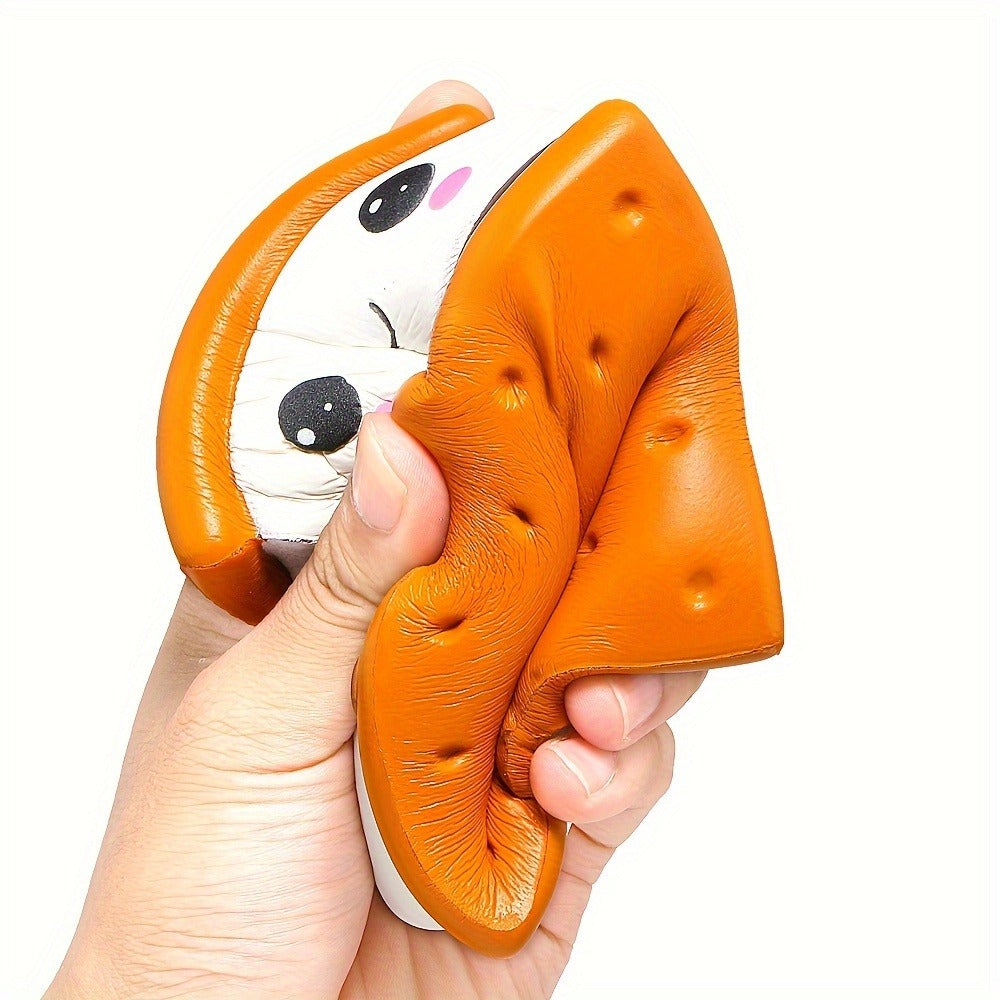 Chocolate Cookie Squishy Slow Rising Toy, PU Sensory Fidget Squeeze Toy for Kids, Safe, Stress, Butter & Chocolate Scented