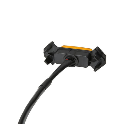 Grille LED Lights 4pcs – Amber Yellow 12V Front Grille Decorative Lights, Black Shell, Universal Fit for Toyota