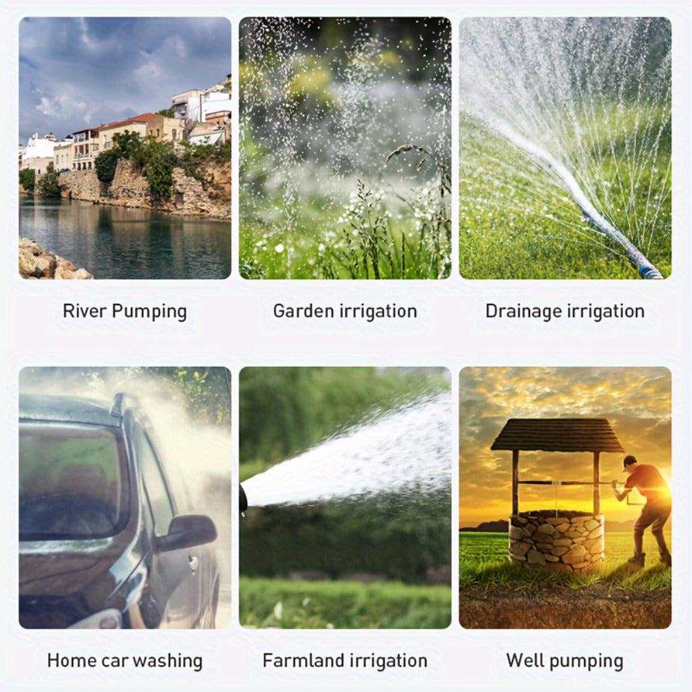 Solar Submersible Pump 200W Deep Well Water Pump 12V 24V DC for Farm Irrigation Lawn Garden RV Cleaning Outdoor Camping Pasture Household