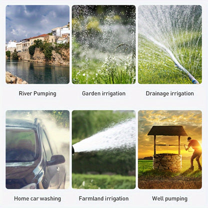 Solar Submersible Pump 200W Deep Well Water Pump 12V 24V DC for Farm Irrigation Lawn Garden RV Cleaning Outdoor Camping Pasture Household