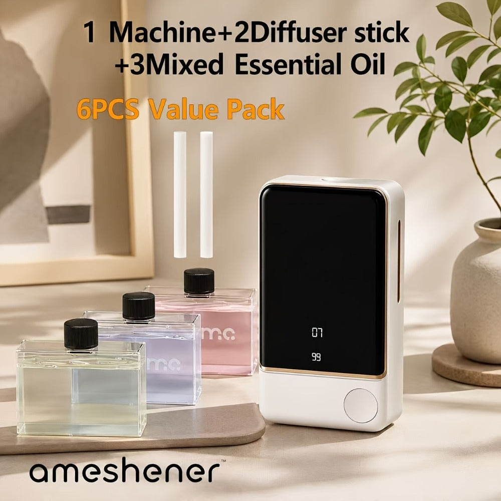 Aromatherapy Diffuser 1800mAh 7-Speed Essential Oil Diffuser with Digital Display Bathroom for Entryways, Bedrooms and Living Spaces