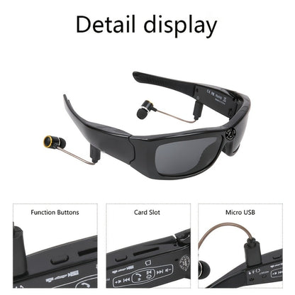 Smart Glasses Camera 1080P HD Video Recording, Built-in 32GB, Music Playback & Phone Call, Wearable Action Camera Sunglasses