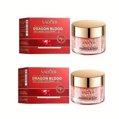 Face Cream Tinted Dragon Blood Extract Formula, 2-Piece 100g Set with Ceramide and Glycerin