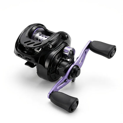 Baitcasting Reel 7.2:1 High-Speed Gear Ratio, 5+1 Ball Bearings 17.64LB Max Drag, Lightweight Freshwater Saltwater Bass Fishing Reel