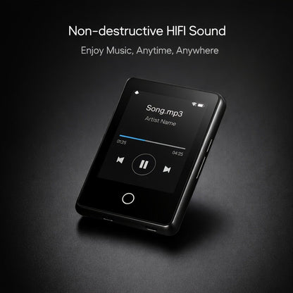 HiFi Touchscreen MP3 Player 2.4" IPS HD Display, Music & Video Playback, E-Book Reader, Voice Recorder