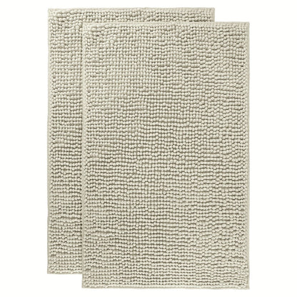 Chenille Bath Rug Extra Thick Bathroom Mat, Multiple Sizes & Colors for Entryways, Bedrooms and Living Spaces