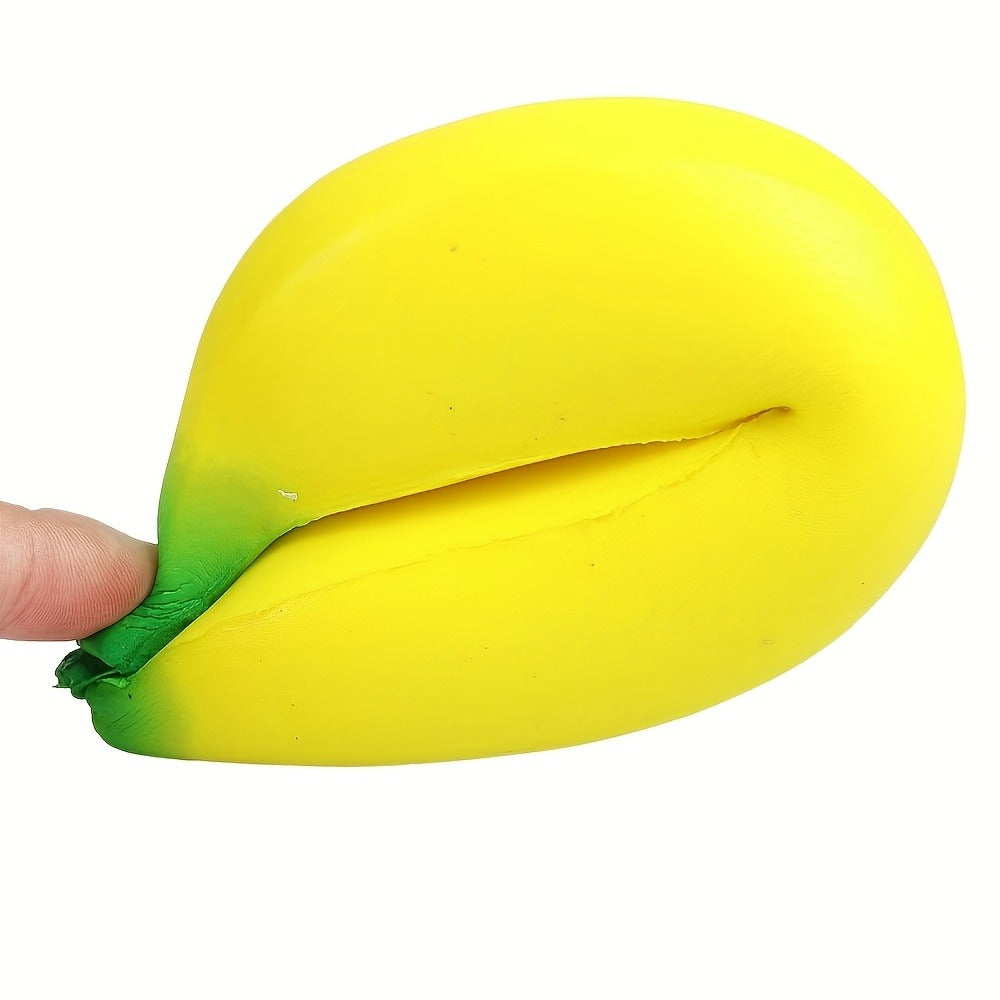 Squishy Food Toy Set 3pcs Slow Rising PU, Pretend Play Simulation Food Butter Banana Strawberry, Sensory Squeeze Stress Toy