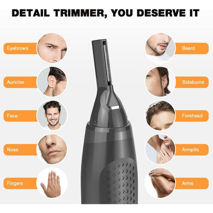 Rechargeable Eyebrow & Nose Ear Hair Trimmer for Men, Electric Detail Trimmer for Neckline Sideburns