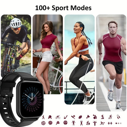 Smartwatch Smart Bracelet 1.83" Full Touch – Wireless Calling, Message Notifications, Fitness & Multi-Sport Tracker, Heart Rate