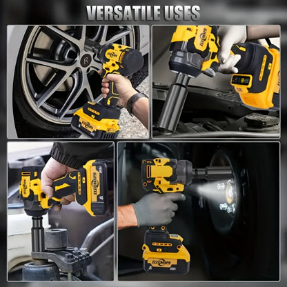 Brushless Impact Wrench for Dewalt 20V Battery - 1/2 Inch -Ft High Torque Electric Impact Gun, 3300 RPM for Cars & Home Use