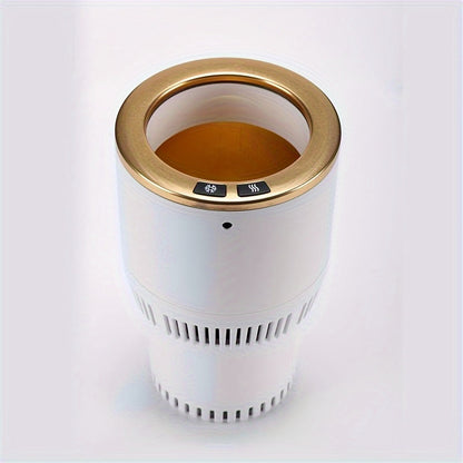 Car Cup Warmer & Cooler 2-in-1 – 12V Electric Heated & Cooled Beverage Holder for Car, Heats to 140°F Cools to 21°F