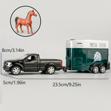 Black pickup truck trailer