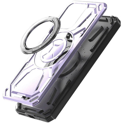 Phone Case Ring Stand Cover with Tempered Glass Protector for Moto G Power 5G 2025 in Five Colors