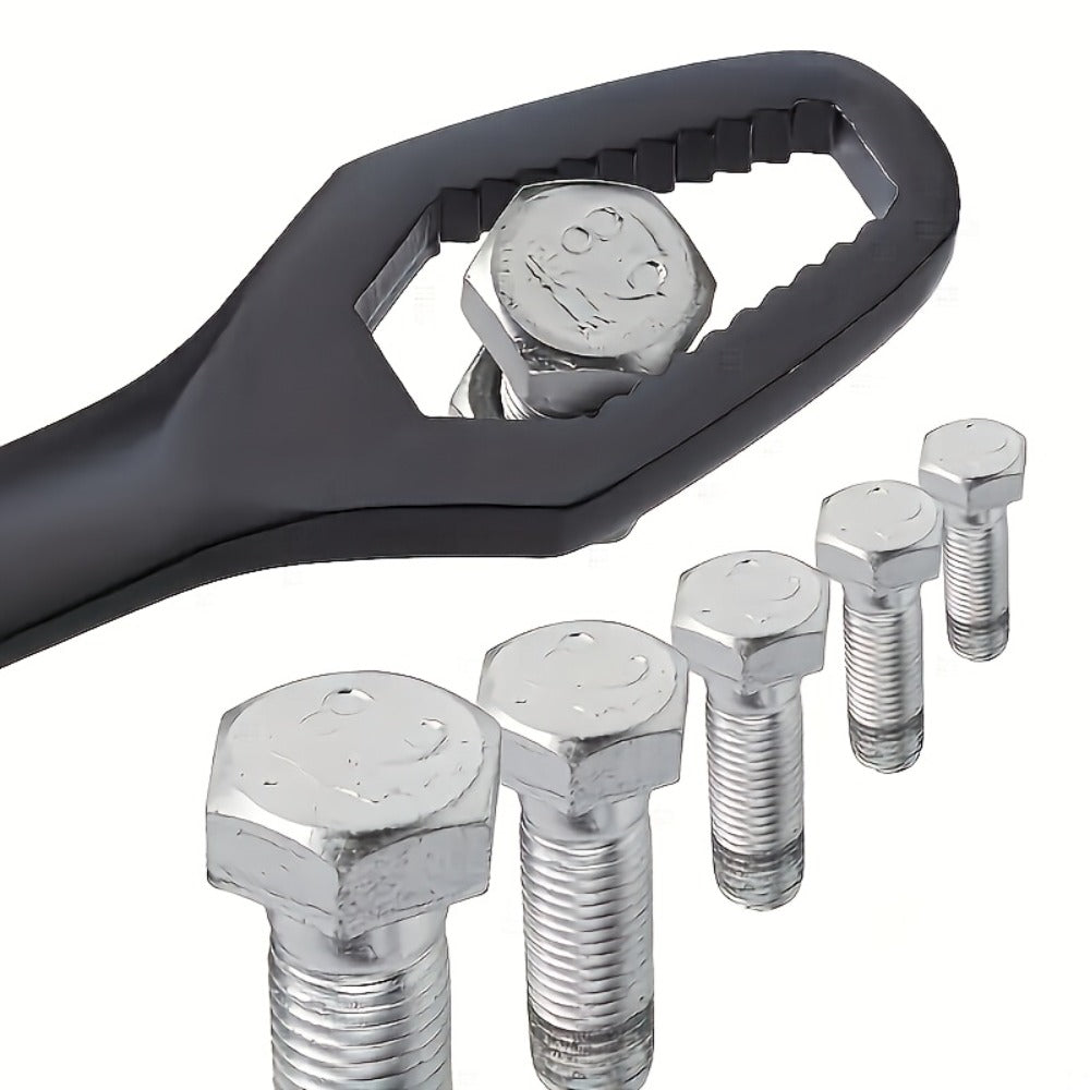 Torx Wrench Set 2pcs Adjustable Self-Tightening Dual End Carbon Steel Portable Handle for Home, Garage and DIY Projects