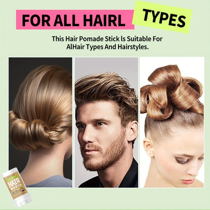 Hair Wax Stick 5 Pack Flyaway Control Edge Control with Jojoba Oil for Home, Travel and Salon Hair Styling