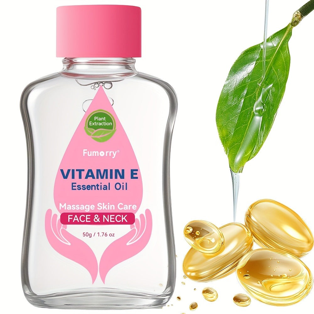 Vitamin E Essential Oil for Face, Neck & Body, Natural Multi-Plant Extract Nourishing Skincare Serum