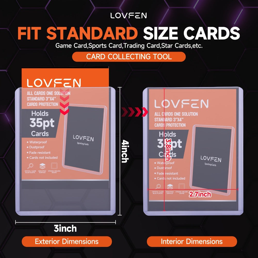 1000ct Top Loaders & Card Sleeves Combo Pack – 500 Hard Plastic 3x4 Top Loaders + 500 Soft Penny Sleeves for Baseball Football Pokemon MTG