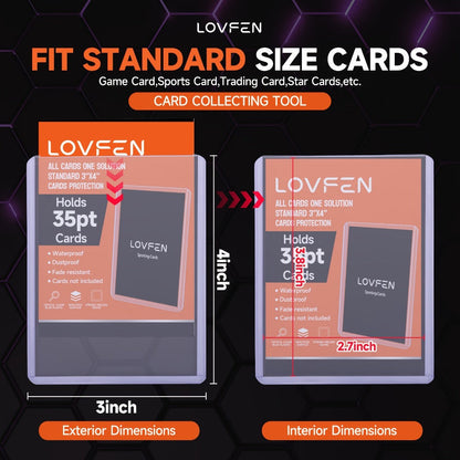 1000ct Top Loaders & Card Sleeves Combo Pack – 500 Hard Plastic 3x4 Top Loaders + 500 Soft Penny Sleeves for Baseball Football Pokemon MTG