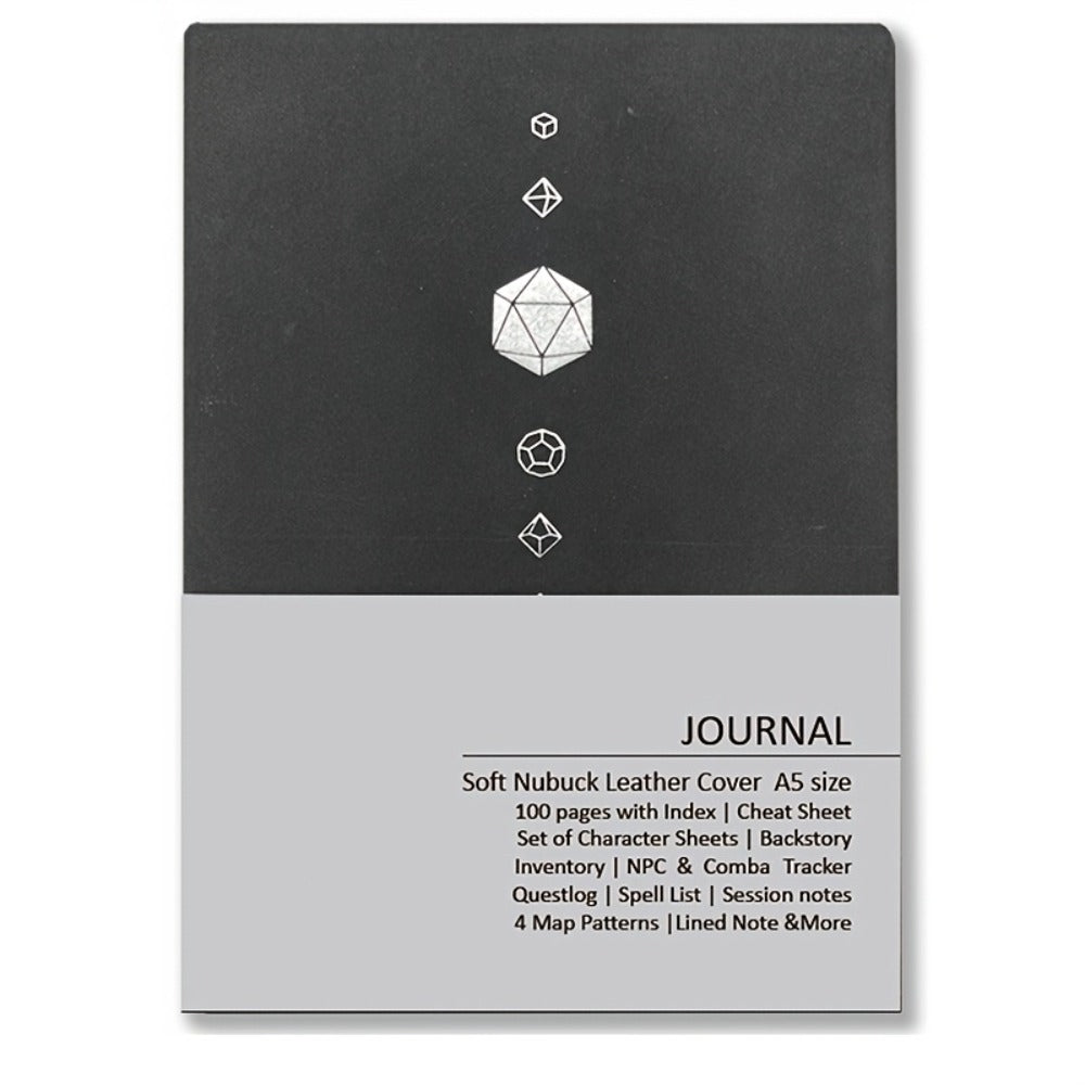 DnD Campaign Journal for D&D 5e & 5R Players, RPG Notebook with Character Sheets, Spell Tracker, Quest Log