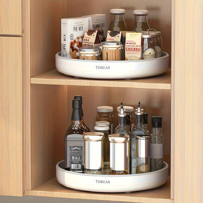 360° Rotating Kitchen Organizer, Multi-Functional Countertop Spice Rack & Cabinet Storage Rack for Cooking Oils