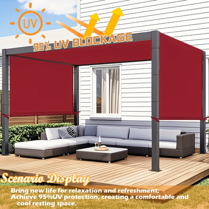 Pergola Canopy Replacement Retractable UV Block | Patio Shade Cover