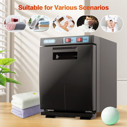 UV Hot Towel Warmer Cabinet 1.32 Gal 2-in-1 Heating & UV, Freestanding Professional Spa Heater for Salon