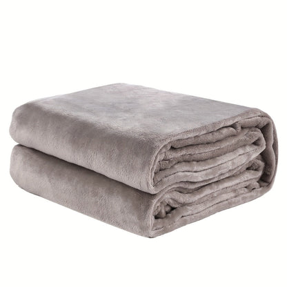 Textured Flannel Blanket in Rhinestone, Wheat-Ear, Checker and Solid Styles with Throw or Queen Options