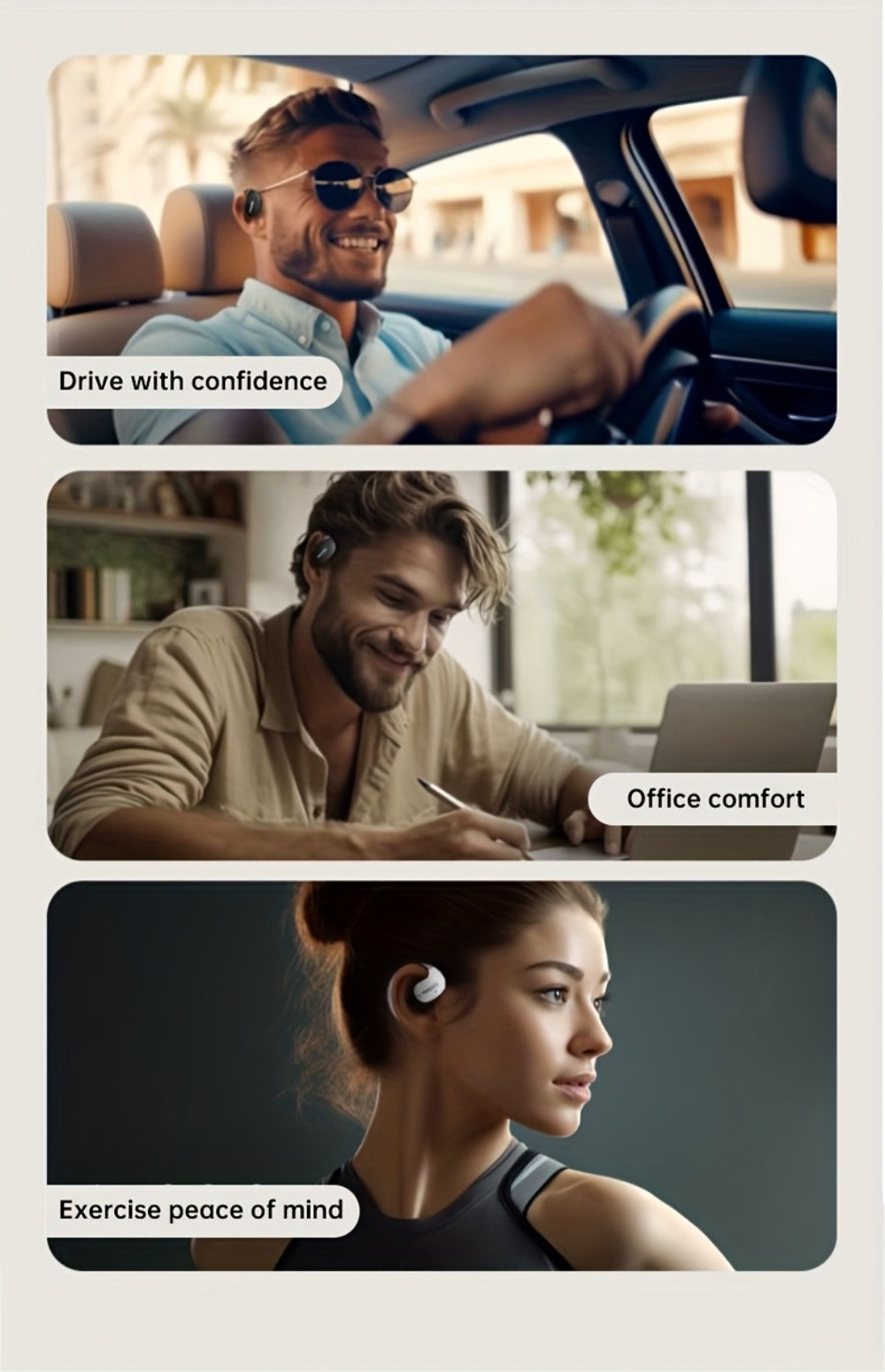 True Wireless Earbuds Philips TAT2708 Open-Earhook Set with Call Noise Reduction, Touch Controls and USB-C Case