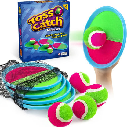 Sticky Ball Toss Game Set for Kids & Adults, Fun Outdoor Throwing Toy with Sticky Balls & Target Board