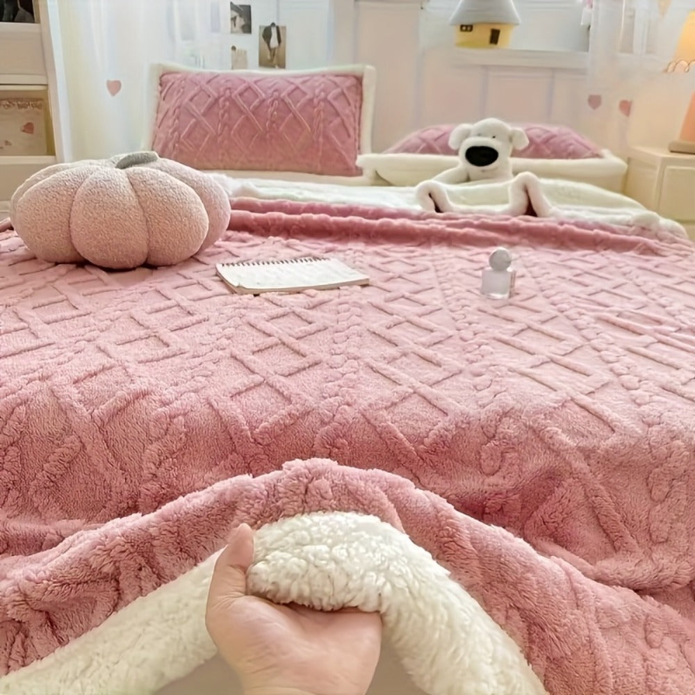 Taffeta Blanket Double-Sided, Silky All-Season Sleep Blanket for Bed & Air Conditioning, 5 Colors