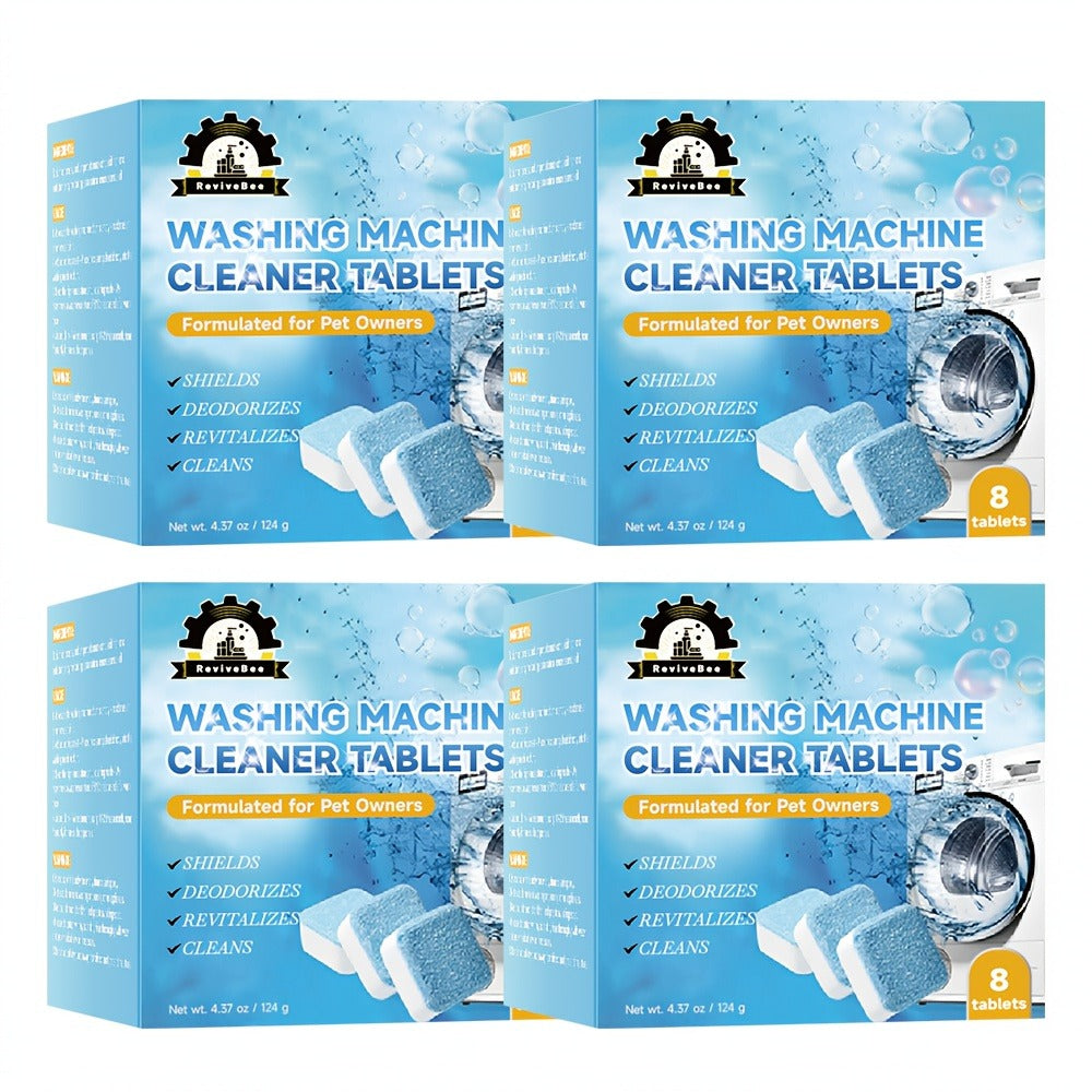 Washing Machine Cleaner Tablets Deep Cleaning Descaler for HE Front Loader Top Load Washer for Entryways, Bedrooms and Living Spaces