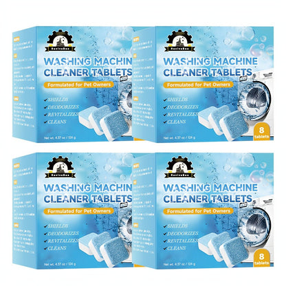 Washing Machine Cleaner Tablets Deep Cleaning Descaler for HE Front Loader Top Load Washer for Entryways, Bedrooms and Living Spaces