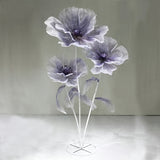 1 Set Of 3 Purple Silk Gypsophila