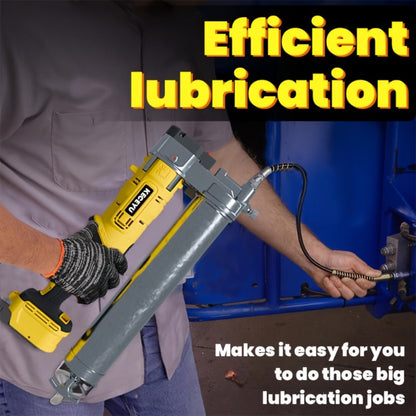 Cordless Grease Gun 10000 PSI Electric Grease Gun Kit with 2 Batteries Charger 39.4 Inch Flexible Hose LED Light Battery Powered