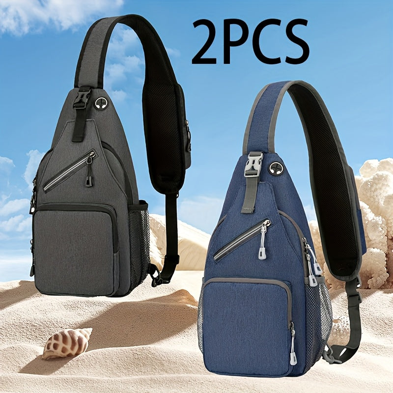 Crossbody Sling Backpack for Women Men – Lightweight Oxford Cloth Shoulder Chest Bag Daypack for Hiking Traveling Camping
