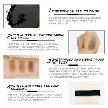 SEVICH Hairline Powder 12g Bald Spot & Root Concealer, 24H Stain-Proof Plant Squalane Formula