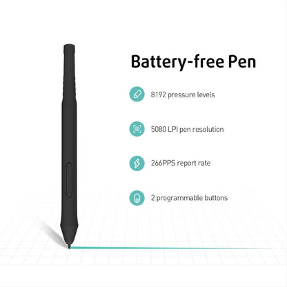 Drawing Tablet XENX 8192 Pressure Levels Battery-Free Stylus 5080 LPI 266 PPS 2 Programmable for an Everyday Personal Care Routine