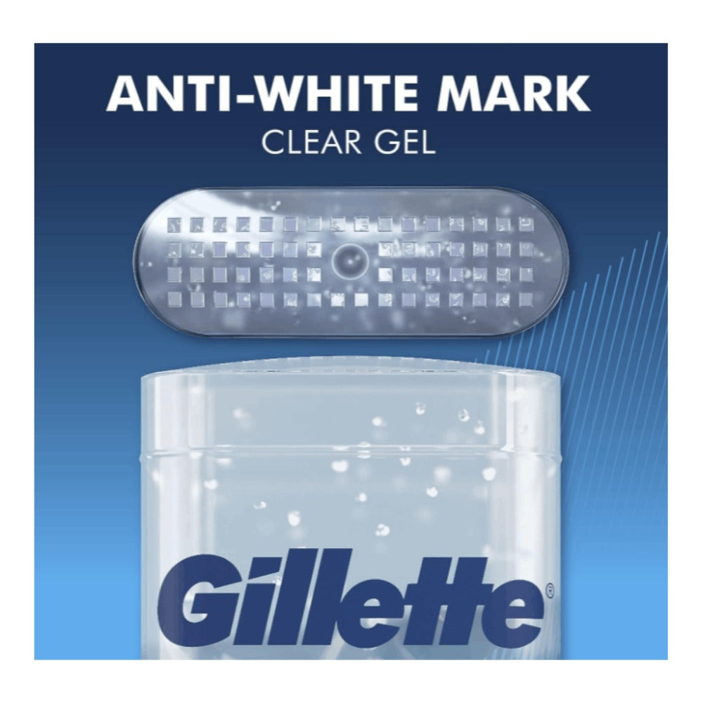 Antiperspirant Deodorant for Men Gillette Clinical Protection, Clear Gel Cool Wave Scent, 3.8 oz