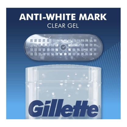Antiperspirant Deodorant for Men Gillette Clinical Protection, Clear Gel Cool Wave Scent, 3.8 oz