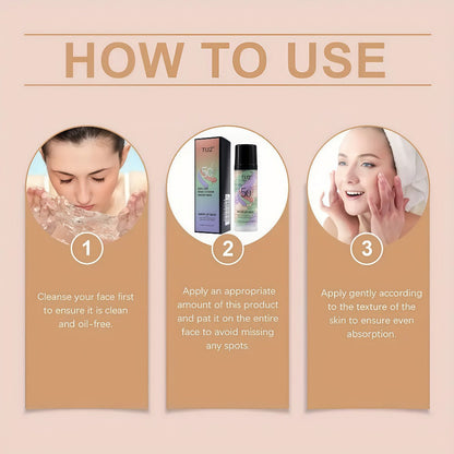 BB Cream Barrier Cream Set 4pcs Tri-Color Light Texture Natural Finish Anti-Smudge Glycerin for Makeup, Travel and Everyday Vanity Use