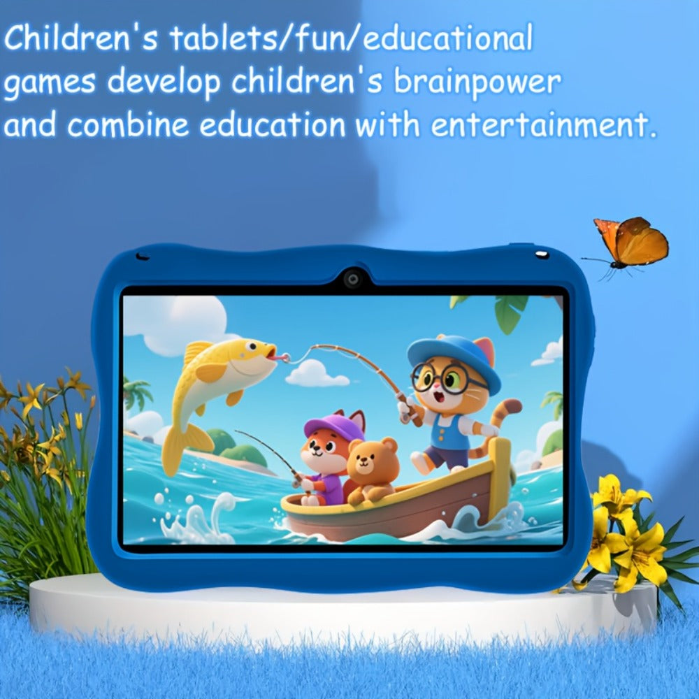 Kids Tablet 7 Inch with Android 14, 4GB RAM, 128GB Built-In Storage, WiFi 5 and Dual Cameras