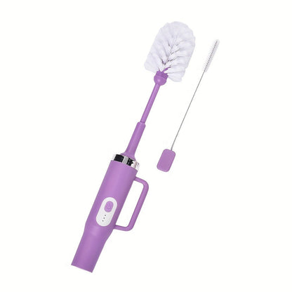 Electric Cup Scrubber Bottle Brush Cleaner, 2-Speed IPX6, Type-C Rechargeable, Deep Cleans 40oz Mugs
