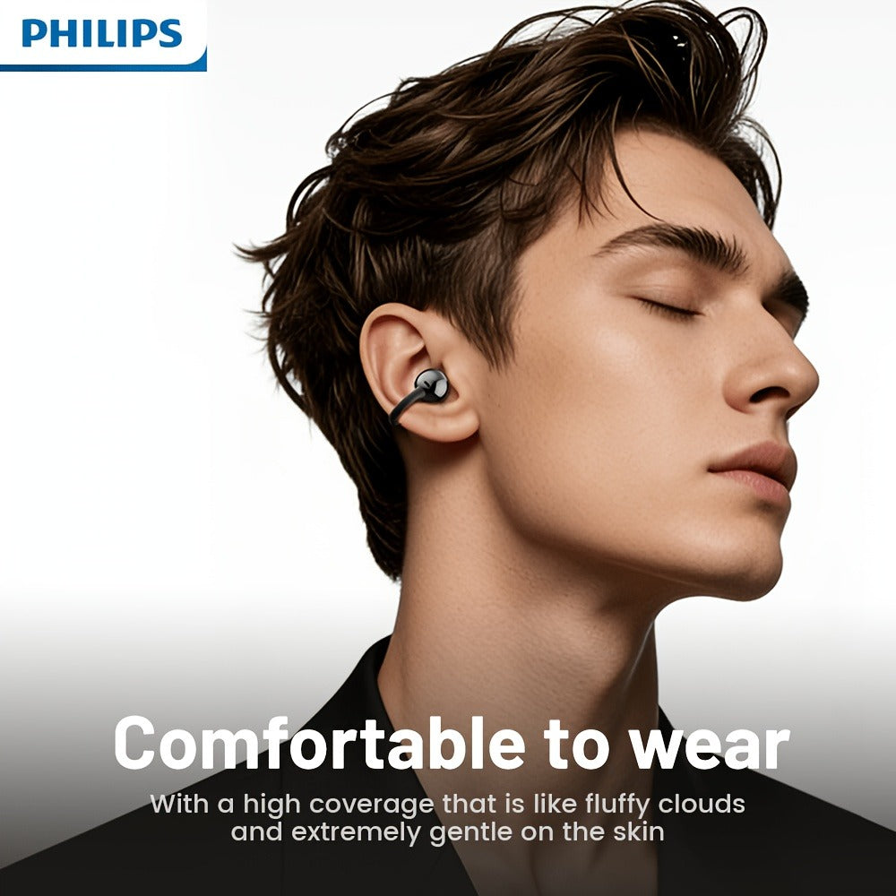 Philips TWS Ear Clip Sport Headset Hi-Fi Bass Stereo HD Calls Earhook Wireless Bluetooth for an Everyday Personal Care Routine