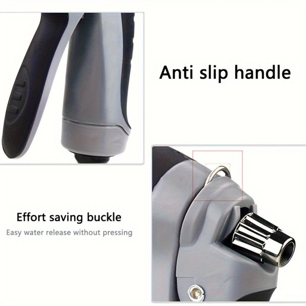 High Pressure Car Wash Gun with Long Extension Rod – Adjustable Spray Nozzle, Leak-Proof Connector, Fits Garden Hose
