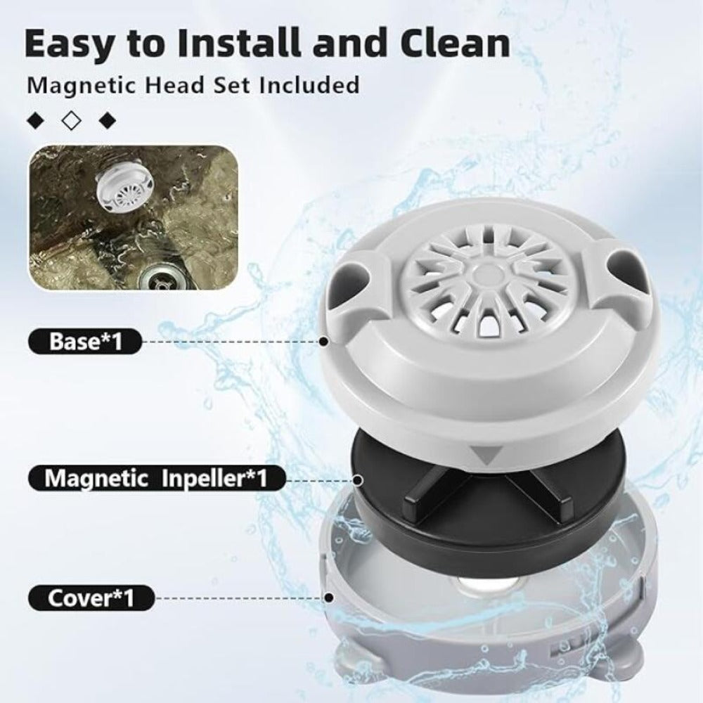 Magnetic Pipeless Jet Head Motor Replacement for Pedicure Spa Chair, Rotating Jet with Propeller & Cap